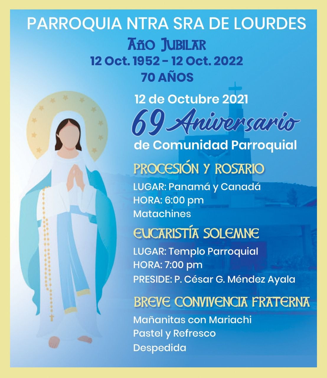 Parroquia Nuestra Señora De Lourdes Es Eterna Su Misericordia Virgen De Lourdes 3602